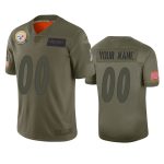 Pittsburgh Steelers Customized 2019 Camo Salute To Service NFL Stitched Limited Jersey