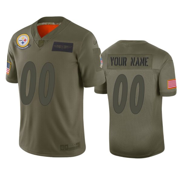 Pittsburgh Steelers Customized 2019 Camo Salute To Service NFL Stitched Limited Jersey