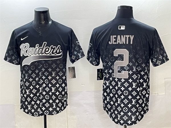 Las Vegas Raiders #2 Ashton Jeanty Black Limited Stitched Jersey