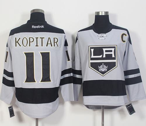 Kings #11 Anze Kopitar Gray Alternate Stitched Jersey