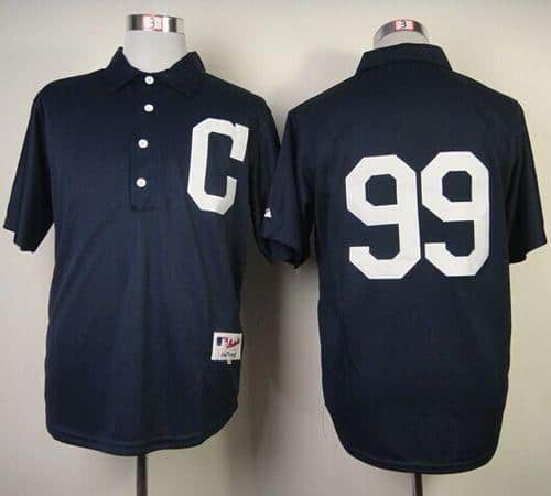 Indians #99 Ricky Vaughn Navy Blue 1902 Turn Back The Clock Stitched Jersey