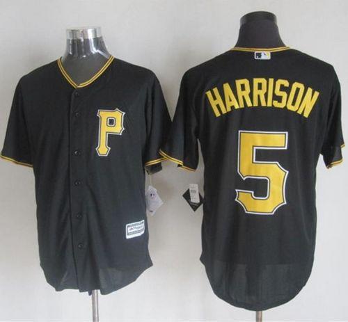 Pirates #5 Josh Harrison Black New Cool Base Stitched Jersey