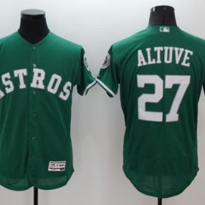 Houston Astros Customized Green Celtic Flex Base Stitched Baseball Jersey