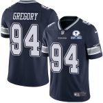 Dallas Cowboys #94 Randy Gregory Navy With Est 1960 Patch Limited Stitched Jersey