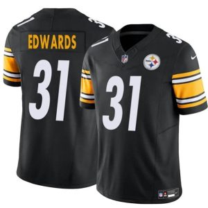 Pittsburgh Steelers #31 Daijun Edwards Black 2024 F.U.S.E. Vapor Untouchable Limited Stitched Jersey