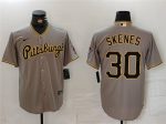 Pittsburgh Pirates #30 Paul Skenes Grey Stitched Jersey
