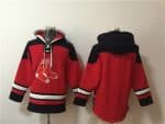 Boston Red Sox Blank Ageless Must-Have Lace-Up Pullover Hoodie