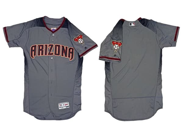 Arizona Diamondbacks Blank Gray Flex Base Stitched Jersey
