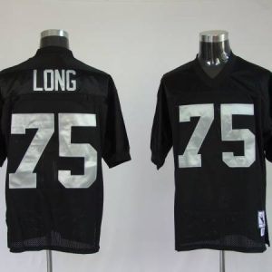 Mitchell And Ness Raiders Howie Long #75 Stitched Black Jersey