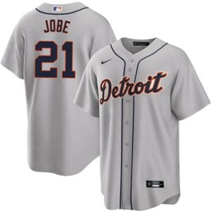 Detroit Tigers #21 Jackson Jobe Gray Cool Base Stitched Jersey