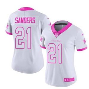 Dallas Cowboys Customized Pink White Limited Stitched NFL Jersey