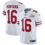 San Francisco 49ers #16 Joe Montana White Super Bowl LIV Vaper Untouchable Limited Stitched Jersey