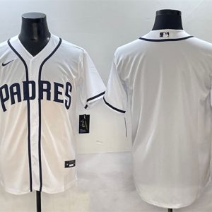 San Diego Padres Blank White Cool Base Stitched Jersey