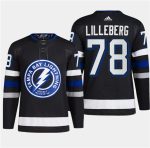 Tampa Bay Lightning #78 Emil Martinsen Lilleberg Black Alternate Premier Breakaway Stitched Jersey