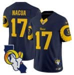 Los Angeles Rams #17 Puka Nacua Navy 2025 F.U.S.E. V2 Limited Stitched Jersey