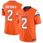 Denver Broncos #2 Pat Surtain II Orange 2024 F.U.S.E. With 1-Star C Patch Vapor Limited Stitched Jersey