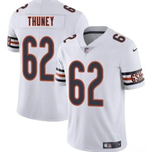 Chicago Bears #62 Joe Thuney White 2025 Vapor Stitched Jersey