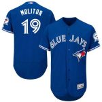 Blue Jays #19 Paul Molitor Blue Flexbase Authentic Collection Stitched Jersey