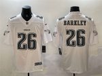 Philadelphia Eagles #26 Saquon Barkley White Fashion Vapor Untouchable Limited Stitched Jersey