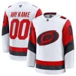 Carolina Hurricanes Custom White 2025 Away Stitched Jersey