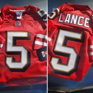 San Francisco 49ers Customized Red Throwback Stitched NFL Jersey