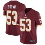 Washington Redskins #53 Zach Brown Burgundy Red Vapor Untouchable Limited Stitched Jersey