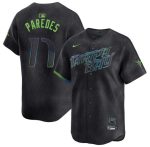 Tampa Bay Rays #17 Isaac Paredes Charcoal 2024 City Connect Limited Stitched Jersey