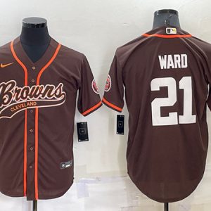 Cleveland Browns #21 Denzel Ward Brown Stitched Jersey