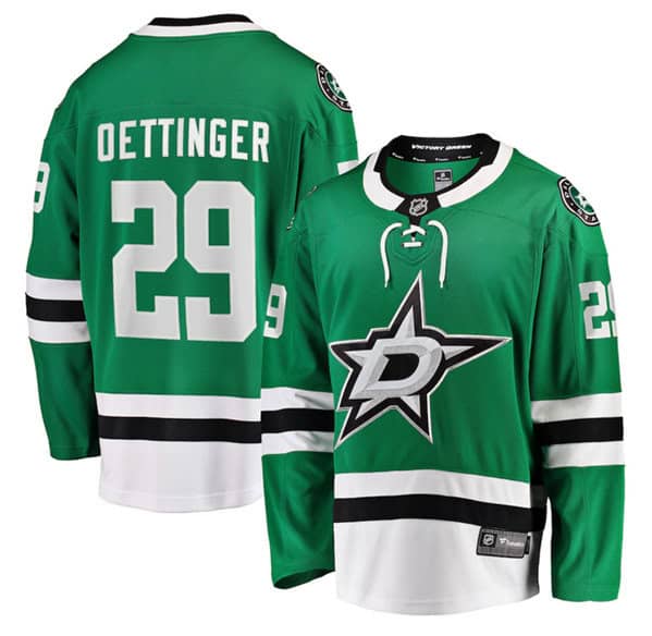 Dallas Stars #29 Jake Oettinger Green Stitched Jersey