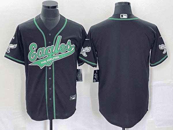 Philadelphia Eagles Blank Black Cool Base Stitched Jersey