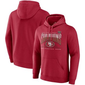 San Francisco 49ers Scarlet 2023 NFC Champions Hometown Pullover Hoodie