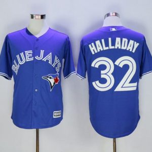 Blue Jays #32 Roy Halladay Blue New Cool Base Stitched Jersey
