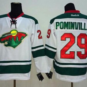 Wild #29 Jason Pominville White Stitched Jersey