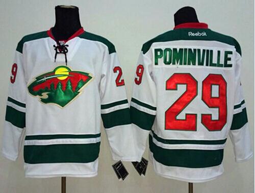 Wild #29 Jason Pominville White Stitched Jersey