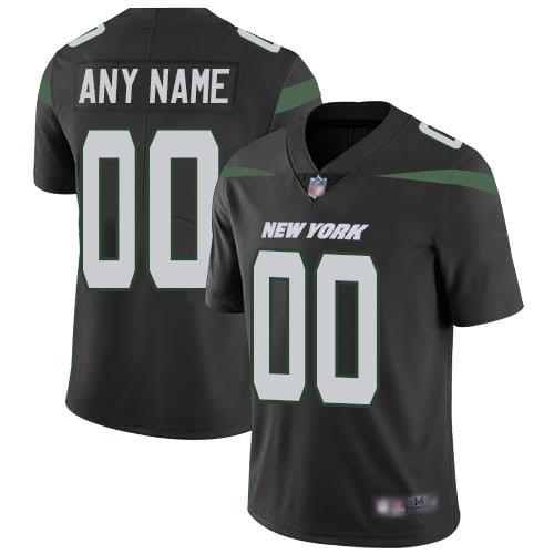 New York Jets ACTIVE PLAYER Custom Black Vapor Untouchable Limited Stitched Jersey