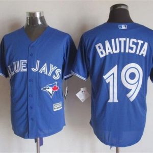 Blue Jays #19 Jose Bautista Blue New Cool Base Stitched Jersey