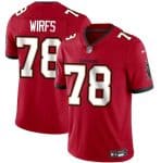 Tampa Bay Buccaneers #78 Tristan Wirfs Red 2025 Vapor Limited Stitched Jersey