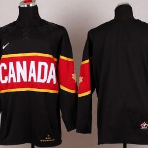 Olympic 2014 CA. Blank Black Stitched Jersey