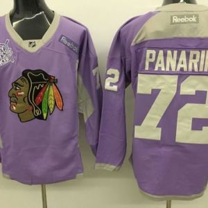 Blackhawks #72 Artemi Panarin Purple Practice Stitched Jersey