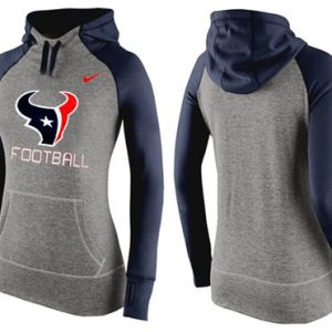Nike Houston Texans Performance Hoodie Grey Dark Blue