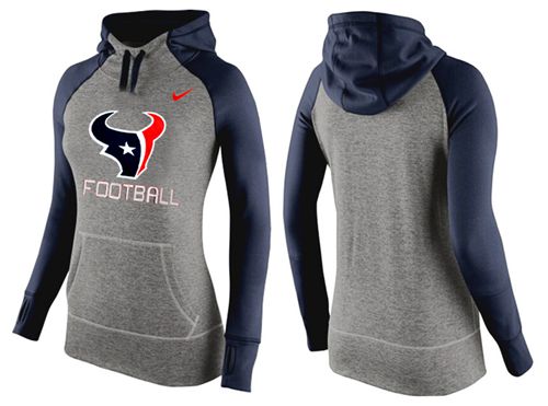 Nike Houston Texans Performance Hoodie Grey Dark Blue