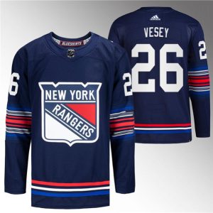New York Rangers #26 Jimmy Vesey Navy Stitched Jersey
