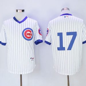 Cubs #17 Kris Bryant White 1988 Turn Back The Clock Stitched Jersey