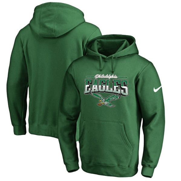 Philadelphia Eagles Green Sideline Pullover Hoodie
