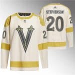 Vegas Golden Knights #20 Chandler Stephenson Cream 2024 Winter Classic Breakaway Stitched Jersey