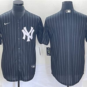 New York Yankees Blank Black Cool Base Stitched Jersey