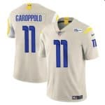 Los Angeles Rams #11 Jimmy Garoppolo Bone Vapor Untouchable Stitched Jersey