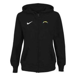 San Diego Chargers Stadium Rally Full Zip Hoodie Black