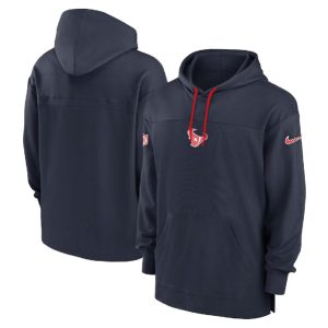 Houston Texans Navy Performance Pullover Hoodie