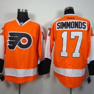 Flyers #17 Wayne Simmonds Orange Stitched Jersey